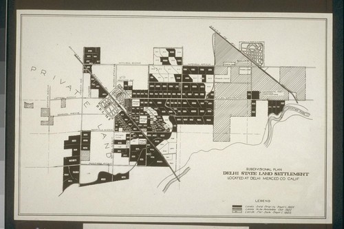 No. 186. Subdivisional plan of Delhi showing third and fourth units