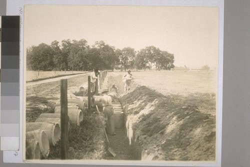 #141, Trenching for irrigation pipeline