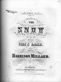 The snow / words by Charles Lamb ; music by Harrison Millard