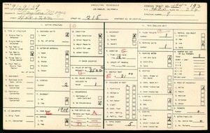WPA household census for 215 HORIZON, Los Angeles County