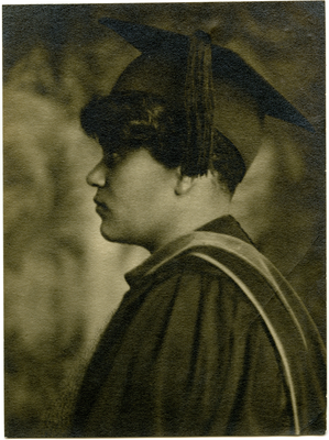 Graduation portrait of Virginia Stephens