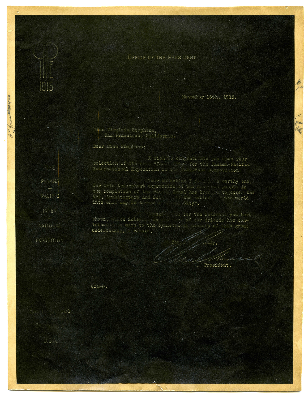 Letter from Charles C. Moore to Virginia Stephens re: "Jewel City"