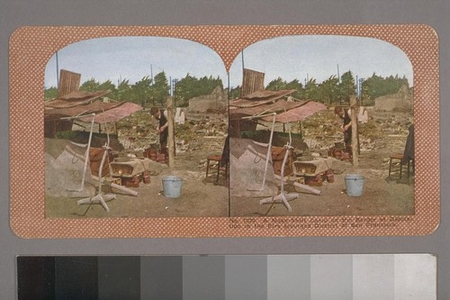 A Make-Shift Camp on the Border of Desolation in the Fire scourged District of San Francisco