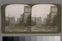 Ruins of Chinese Stores and Shops on Sacramento Street, San Francisco, Cal