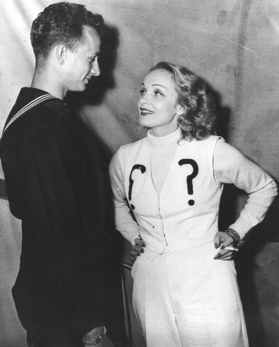 Marlene Dietrich with sailor