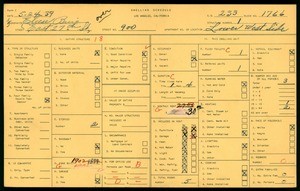 WPA household census for 900 EAST 27TH STREET, Los Angeles