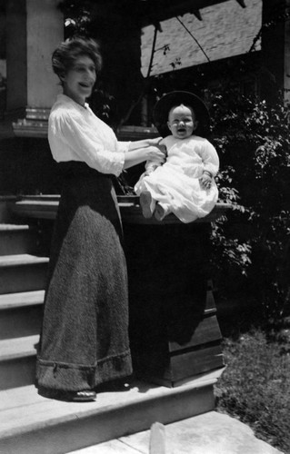 Agnes Nopel and baby John Nopel