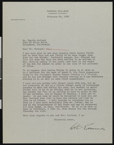 Charles K. Edmunds, letter, 1932-02-26, to Hamlin Garland