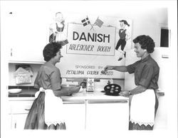 Danish ableskiver booth of Danish Lodge no. 126, Petaluma, California, 1961