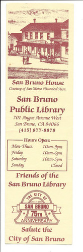 San Bruno 75th Anniversary, San Bruno Public Library, 1989