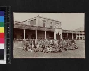 Staff and students of Haigh College, Foshan, China, 1919