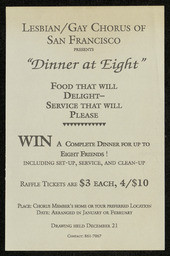Dinner At Eight flyer