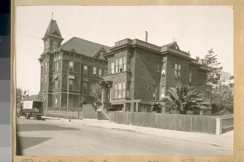 The Protestant Episcopal Old Lades [Ladies] Home on the North Side of G.G. [Golden Gate] Ave. near Masonic Ave