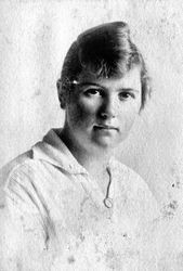 Unidentified young woman, about 1915