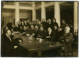Meeting in the library of the Tauride Palace December 11 where in defiance of the People's Commissaries the Constituent Assembly was declared open