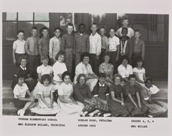 Dunham Elementary School, Petaluma, California Spring 1962 grades 4, 5, 6 Mrs. Eleanor Miller, Principal