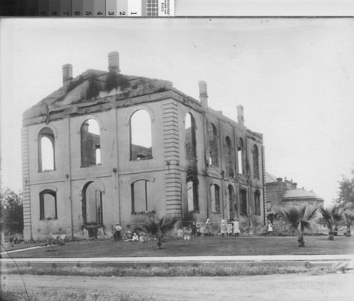 Photograph of Sutter County Courthouse 1899 Fire