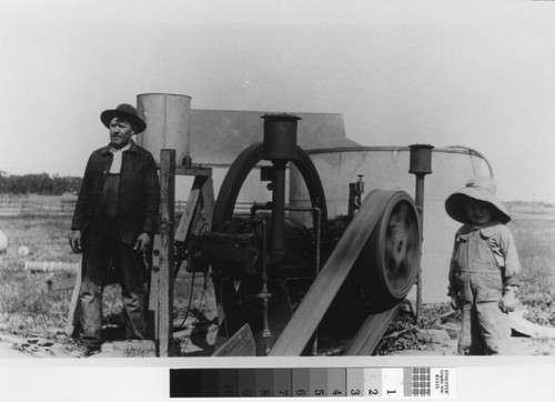 Photograph of Will & Bill Summy's irrigation pump