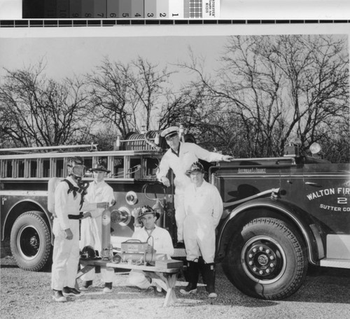 Photograph of Walton Firefighters in Sutter County (Calif.)