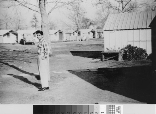 Photograph of George Rasul at the Farm Labor Camp