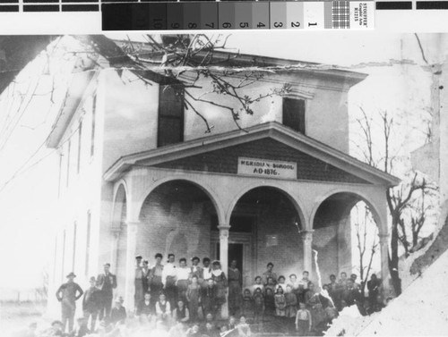 Photograph of Meridian School in Meridian (Calif.)