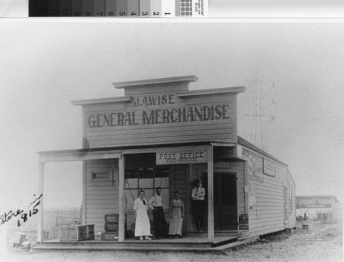 Photograph of J. A. Wise General Merchandise Store in East Nicolaus (Calif.)