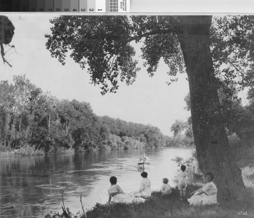 Photograph of boating on the Feather River