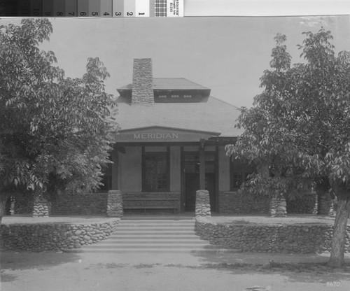 Photograph of Northern Electric Railroad Station, Meridian (Calif.)