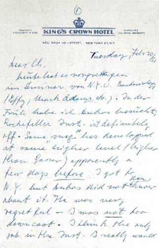 Szilard letters to Gertrud - 1951