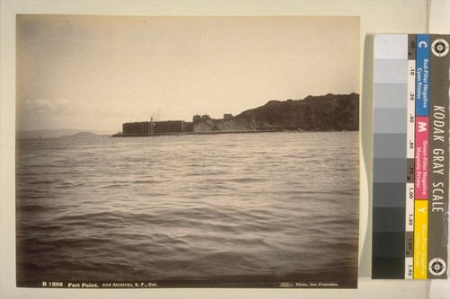 Fort Point, and Alcatraz, S [San] F [Francisco], Cal. [California]--B1298