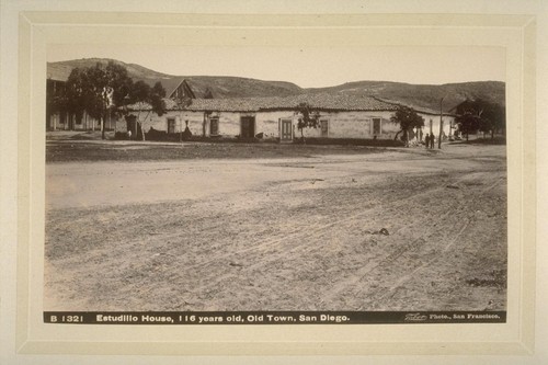 Estudillo House, 116 years old, Old Town, San Diego.--B1321