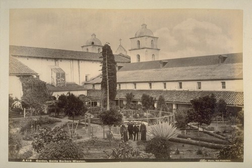 Garden, Santa Barbara Mission.--A418