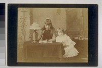 [Portrait of Daisy, left, and Louise Taber. Photograph by Isaiah West Taber.]