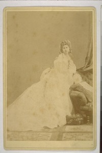 [Portrait of Mrs. I.W. Taber? Photograph by Isaiah West Taber?]
