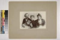 [Taber family portrait. Photograph by Isaiah West Taber. Date stamped March 4, 1895.]