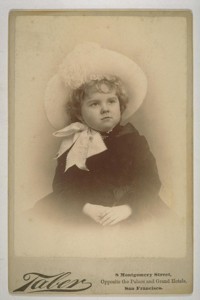 [Portrait of Louise Taber as child. Photograph by Isaiah West Taber.]