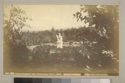 No. 79 - Sutro Heights, San Francisco, Cal., 1886, Group of Boys