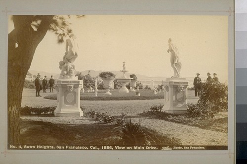 No. 4 - Sutro Heights, San Francisco, Cal., 1886, View on Main Drive