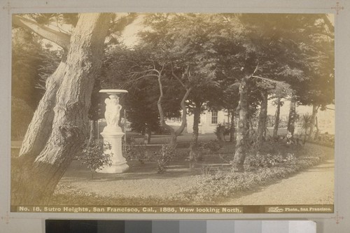 No. 18 - Sutro Heights, San Francisco, Cal., 1886, View Looking North