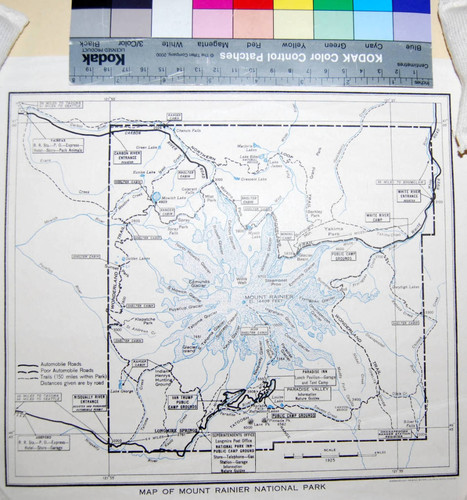 Map of Mount Rainier National Park