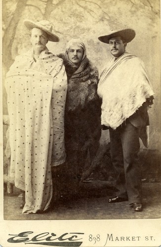 Portrait of George A. Pope and two unidentified men