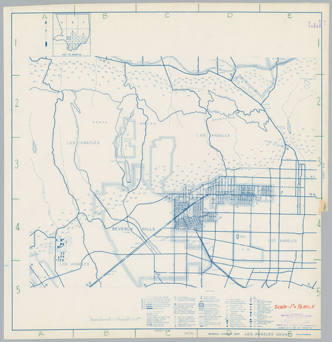 General Highway Map, Los Angeles County, Calif. Sheet 3-C