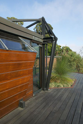 Exterior Detail of Tapered Steel Truss