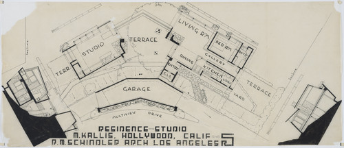 Presentation Drawing of Main Floor Plan and Sections