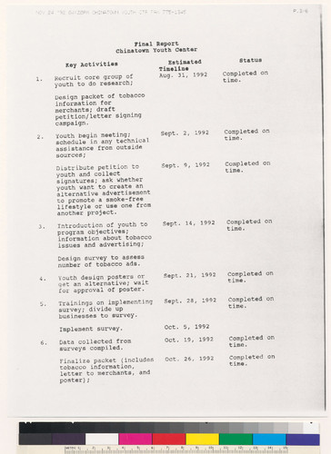 Chinatown Youth Center final report