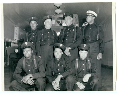 Group photograph of members of the Los Angeles Fire Department