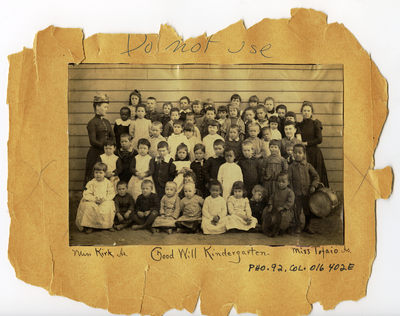 Class photograph of Good Will kindergarten West Oakland, California