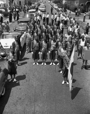 Masons marching in parade Oakland, California