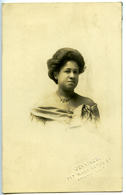 Portrait of unidentified woman