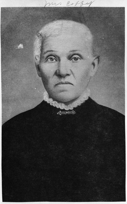 Charcoal portrait of Mrs. Coffey